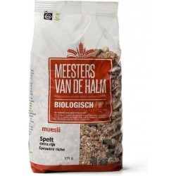 Muesli Spelt Extra Rijk Meesters van De Halm - Zak 575 gram - Biologisch