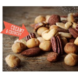 DAGELIJKS VERS GEBRAND. Most Wanted Macadamia-Mix (gebrand, gezouten, 500 gram)