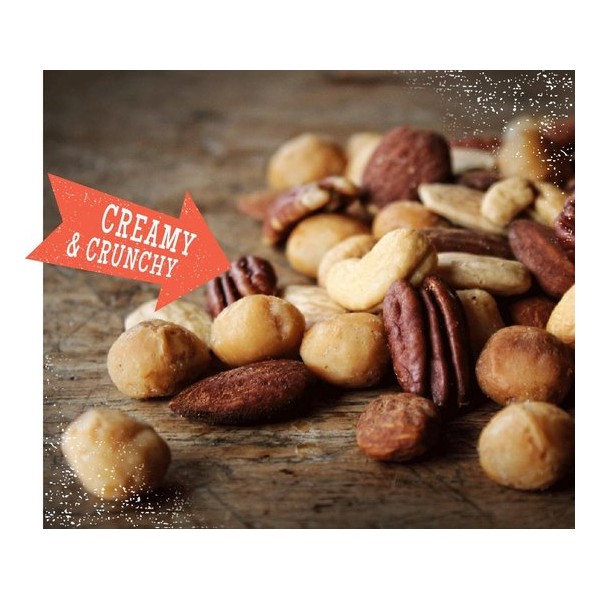 DAGELIJKS VERS GEBRAND. Most Wanted Macadamia-Mix (gebrand, gezouten, 1000 gram)