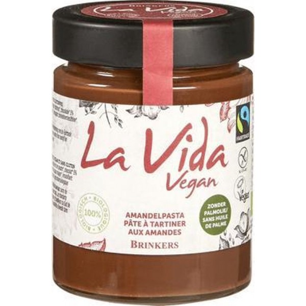 Amandelpasta La Vida Vegan - Potje 270 gram - Biologisch