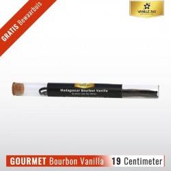 Vanillestokjes Premium Bourbon | 19 cm (5 stuks) + Gratis Glazen Bewaarbuis