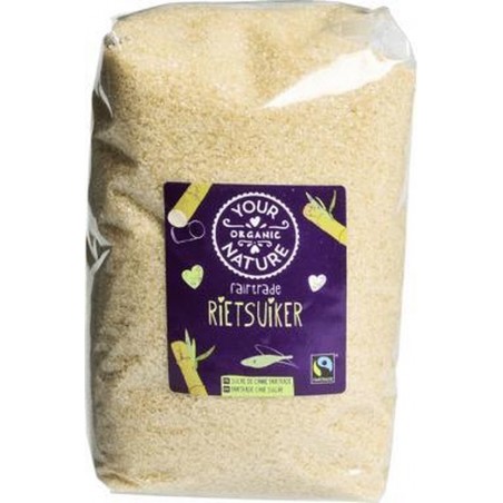 Rietsuiker Fairtrade Your Organic Nature - Zak 1000 gram - Biologisch