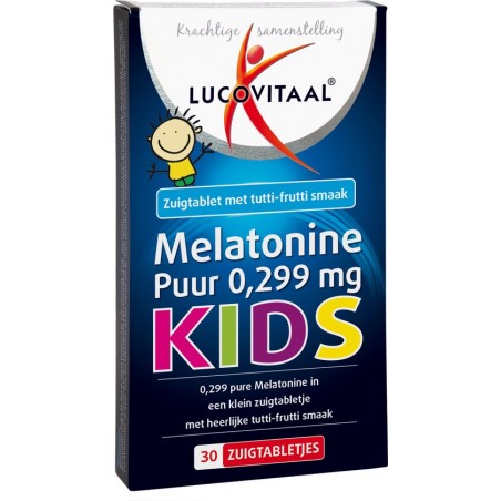 Lucovitaal Melatonine Puur Kids 0,299 milligram Voedingssupplement - 30 tabletten