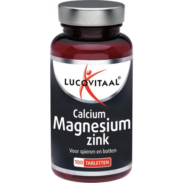 Lucovitaal Calcium Magnesium Zink Voedingssupplement - 100 tabletten