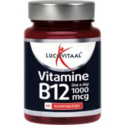 Lucovitaal Vitamine B12 1000 micogram Voedingssupplement - 60 kauwtabletten - Kersensmaak