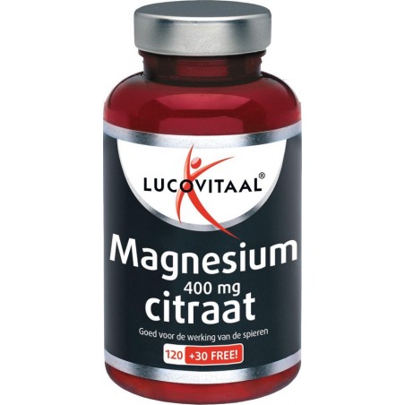 Lucovitaal Magnesium 400 mg Citraat Voedingssupplement - 150 tabletten