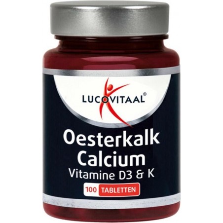 Lucovitaal Oesterkalk Calcium Vitamine D3 & K Voedingssupplement - 100 tabletten