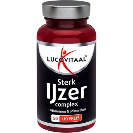 Lucovitaal Sterk IJzer Complex Voedingssupplement - 60 tabletten