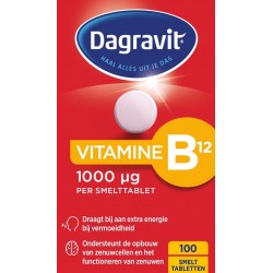 Dagravit Vitamine B12 1000 mcg Voedingssupplement - 100 smelttabletten