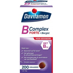 Davitamon vitamine B-Complex Forte met Biergist - 200 tabletten