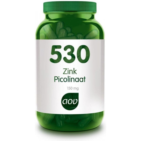 AOV 530 Zink Picolinaat 60 capsules - Mineralen - Voedingssupplementen