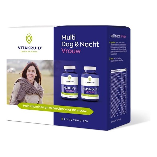 Vitakruid Multi Dag & Nacht Vrouw 180 tabletten