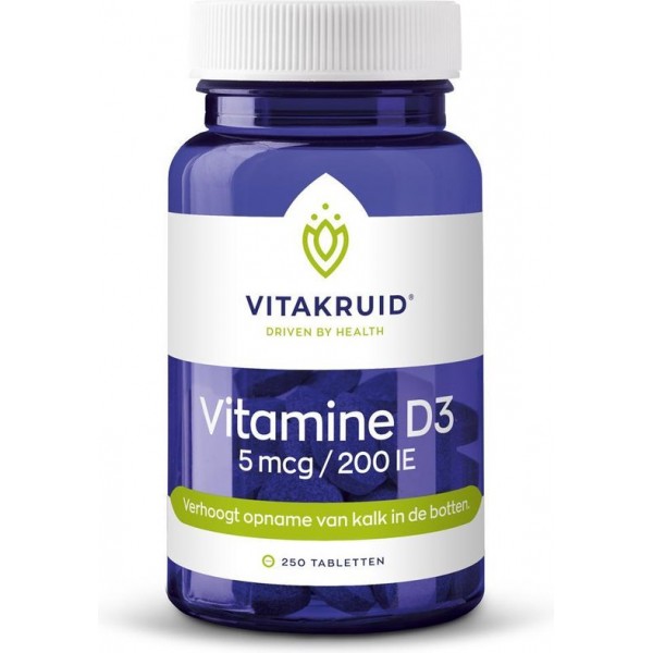 Vitakruid Vitamine D3 250 tabletten