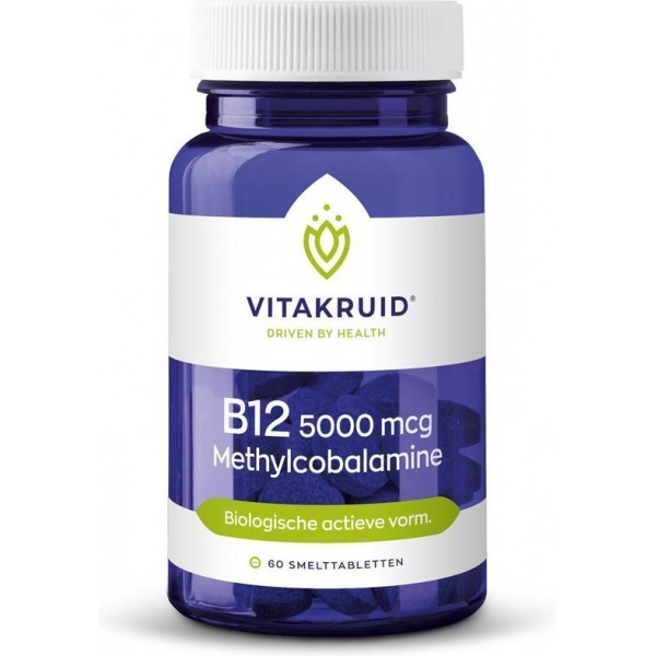 Vitakruid B12 Methylcobalamine 5000 mcg 60 smelttabletten