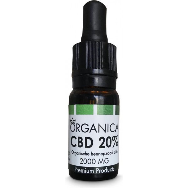 Organica CBD Olie 20 procent - 2000mg CBD - 10ml