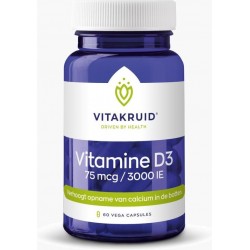 Vitakruid / Vitamine D3 - 75 mcg / 3000 IE - 60 vcaps