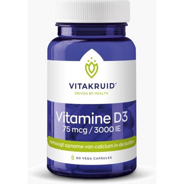 Vitakruid / Vitamine D3 - 75 mcg / 3000 IE - 60 vcaps