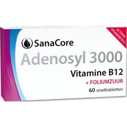 SanaCore Adenosyl 3000 - Actieve Vitamine B12 - 60 zuigtabletten - Adenosylcobalamine