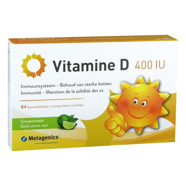 Metagenics - Vitamine D 400 IE - 84 kauwtabletten