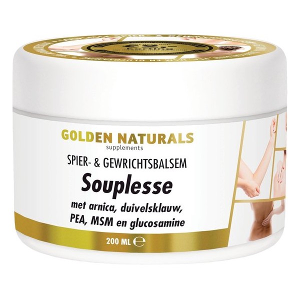 Golden Naturals Souplesse Spier- & Gewrichtsbalsem (200 milliliter)