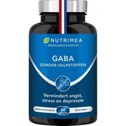 GABA 750 mg - verbetert slaap en vermindert stress - NUTRIMEA - 60 capsules