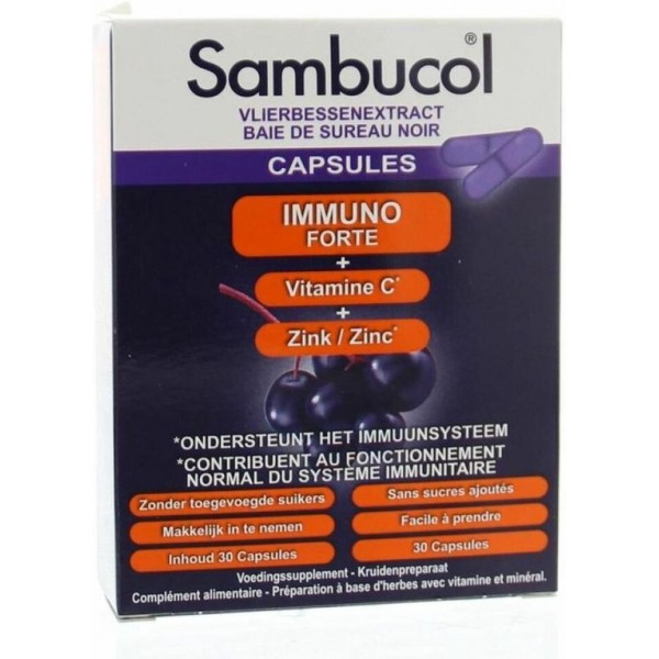 Sambucol Immuno Forte - 30 capsules