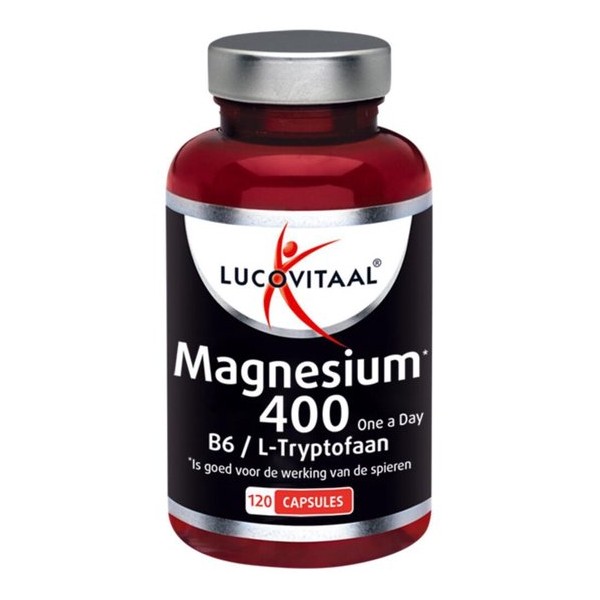 Lucovitaal Magnesium 400 Vitamine B6 en L-Tryptofaan Voedingssupplement - 120 capsules