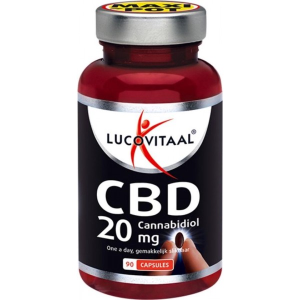 Lucovitaal CBD capsules 20 milligram Supplement - 90 capsules