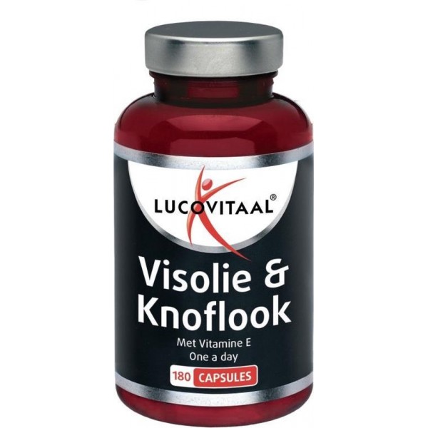 Lucovitaal Visolie & Knoflook Voedingssupplement - 180 capsules