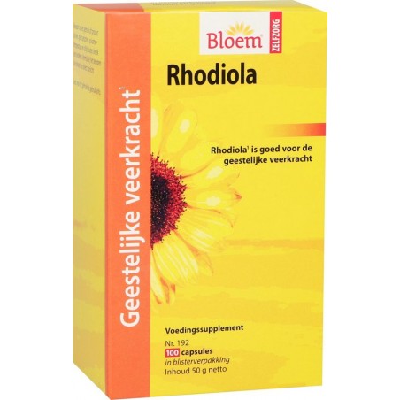 Bloem Rhodiola Extra Forte Capsules - 100 stuks - Voedingssupplement