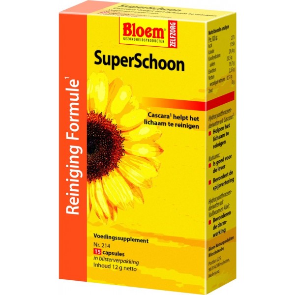 Bloem SuperSchoon - 15 Capsules - Voedingssupplement