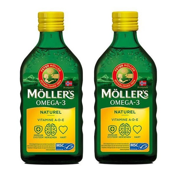 Möller's Omega-3 Levertraan Naturel - 2 x 250ml