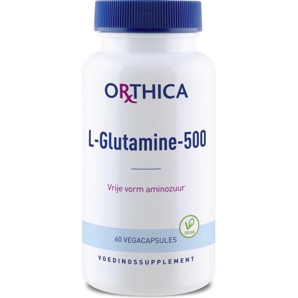 Orthica L Glutamine 500 Voedingssuplement - 60 Capsules