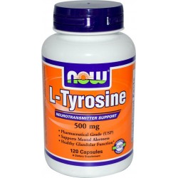 Now Foods, L-Tyrosine, 500 mg, 120 Capsules