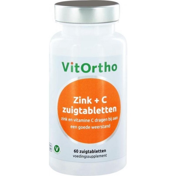 Zink + C Zuigtabletten - Vitortho