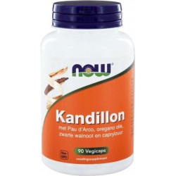 Now Foods - Kandillon - Met Caprylzuur, Pau d'Arco, Zwarte Walnoot en Oregano Olie - 90 Vegicaps