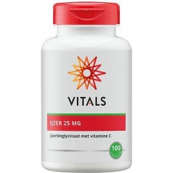 Vitals IJzer 25 mg Voedingssupplementen - 100 vegicaps