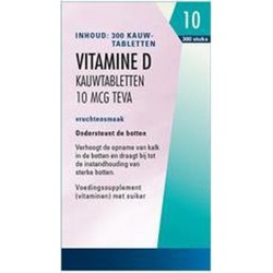 Teva Vitamine d 10 mcg 400ie