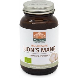 Lion-s Mane 500mg Biologisch 60 capsules - Flesje met 60 capsules