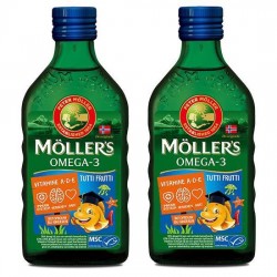 Möller's Omega-3 Levertraan Tutti Frutti - 2 x 250ml