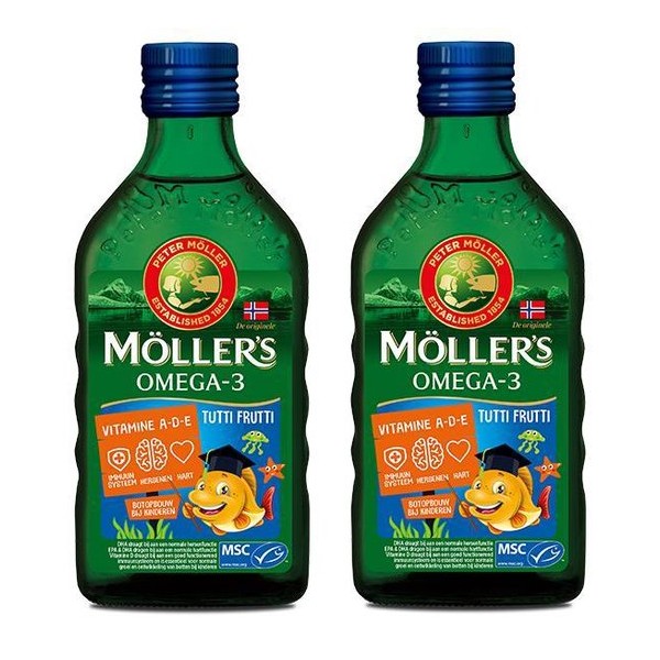 Möller's Omega-3 Levertraan Tutti Frutti - 2 x 250ml