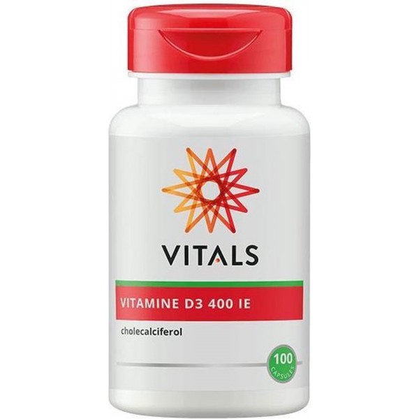 Vitals Vitamine D3 400 i.e.  - 100 Capsules - Vitaminen