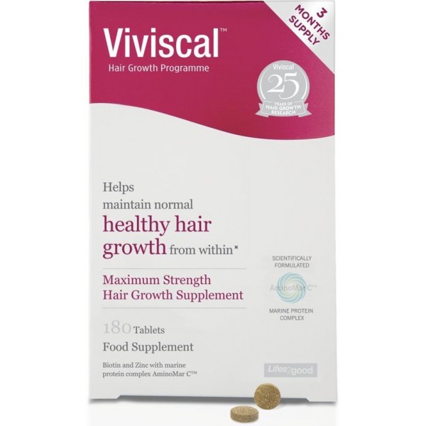 Viviscal Maximum Strength Haargroei Supplement - 3 maand verpakking