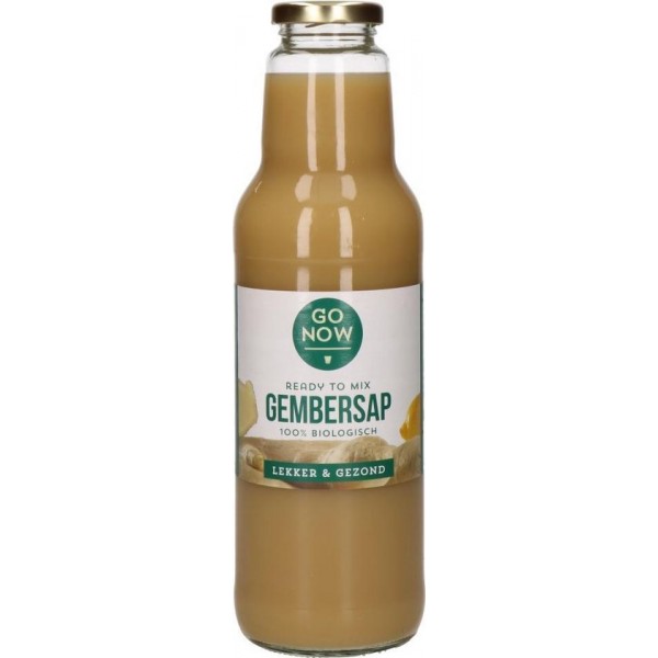 Go Now Pure Gembersap 750ml - Gemberthee - Gembershot - Gember Thee - Gember