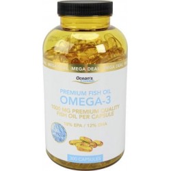 Premium Fish Oil 300 Capsules| Vis Olie Pil | Omega 3 Capsule | Visolie Pillen