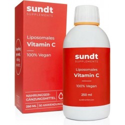 Vitamine C Supplement Liposomaal van Sundt© Vegan 250ml - Hoge biobeschikbaarheid - Versterk jouw immuunsysteem