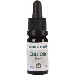 Medihemp CBD olie raw - 2,5% - 10ml