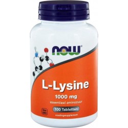 Now Foods - L-Lysine 1000 mg - Aminozuren - 100 Tabletten