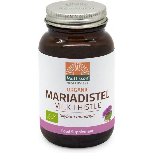 Mariadistel Biologisch 120 capsules - Flesje met 120 capsules