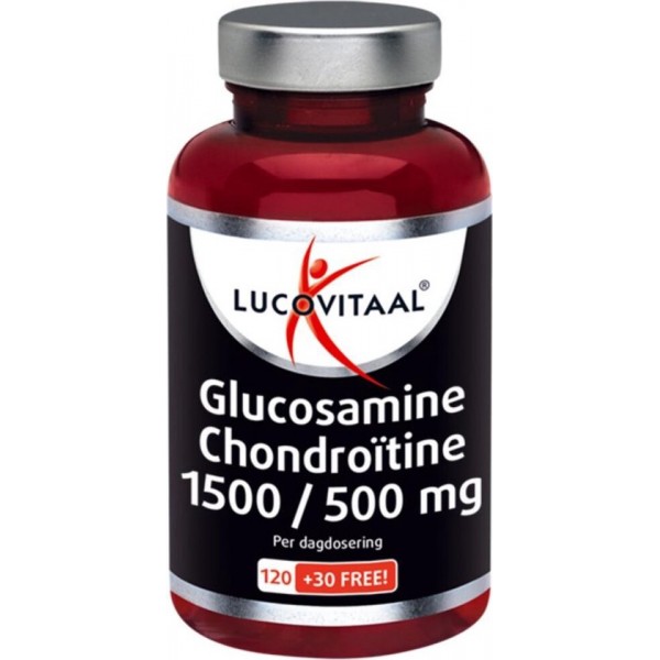 Lucovitaal Glucosamine Chondroïtine 1500/500 mg Voedingssupplement - 150 Tabletten